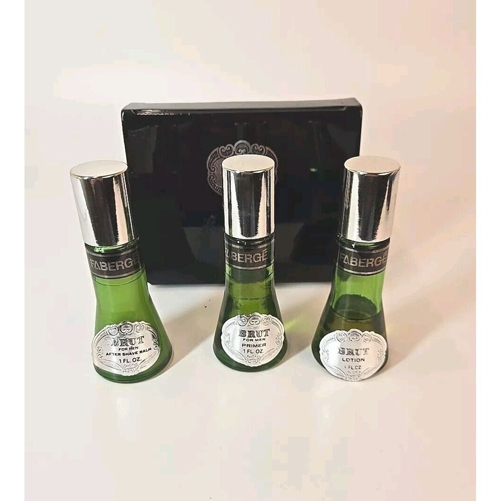 Vintage Faberge Brut for Men Shaving Gift Set w/‎ Original Packaging